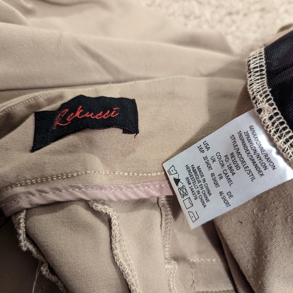 Rekucci Tan Dress Pants - Size 10 - Picture 3 of 3
